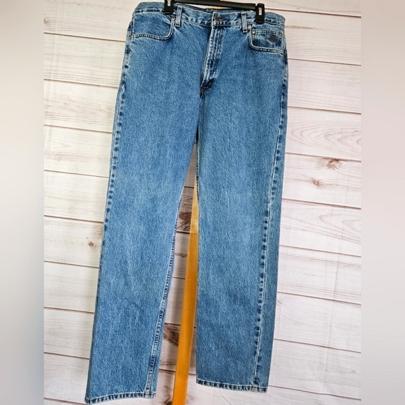 Harley Davidson Motorcycles Original Straight Leg Jeans in Indigo Denim Sz 38 - Picture 2 of 11